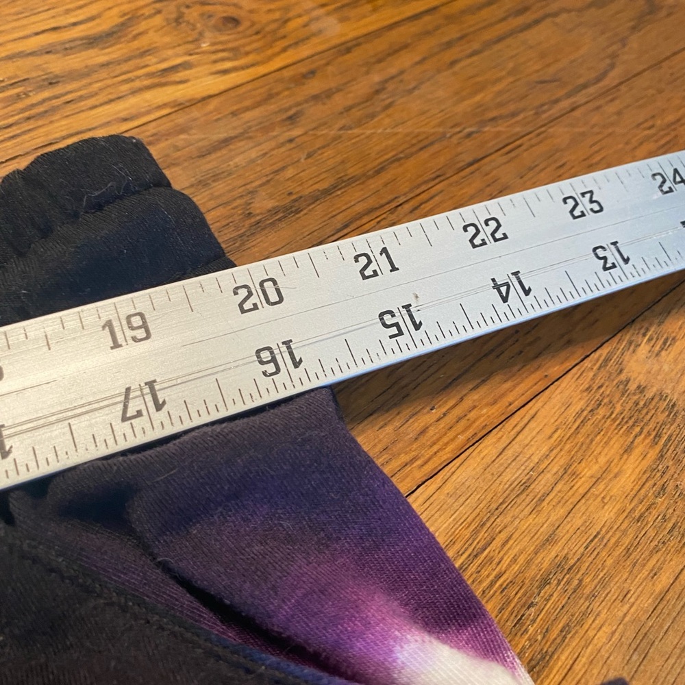 LuLaRoe XL Purple Black Tie Dye Button Front Skirt - Picture 4 of 6